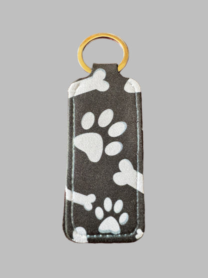 Black/White Paw and Bone Chapstick 👄 Lip Balm Holder