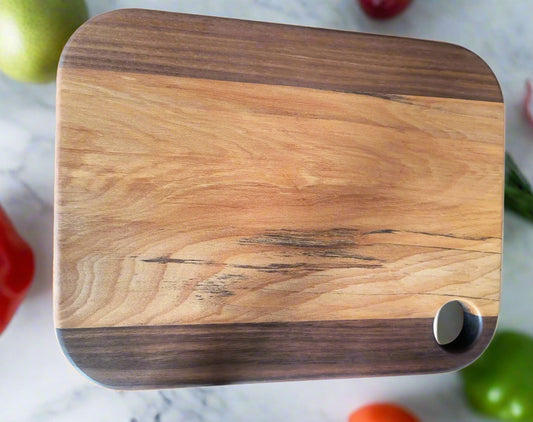Maple and Walnut Cutting Board