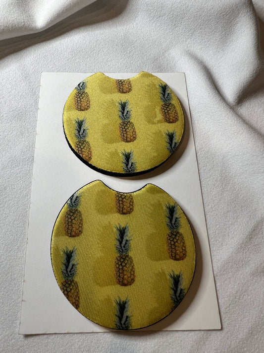 Pineapple Car Coasters