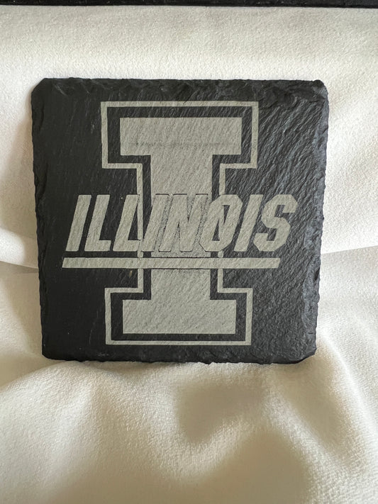 Illinois Slate Coaster