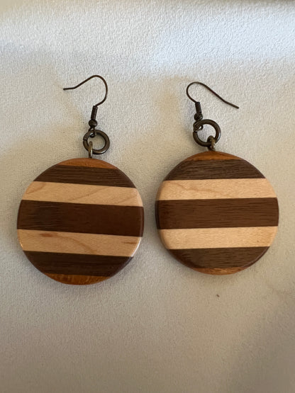 Walnut, Maple and Mulberry Earrings