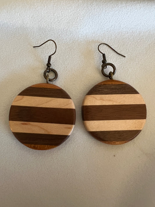 Walnut, Maple and Mulberry Earrings