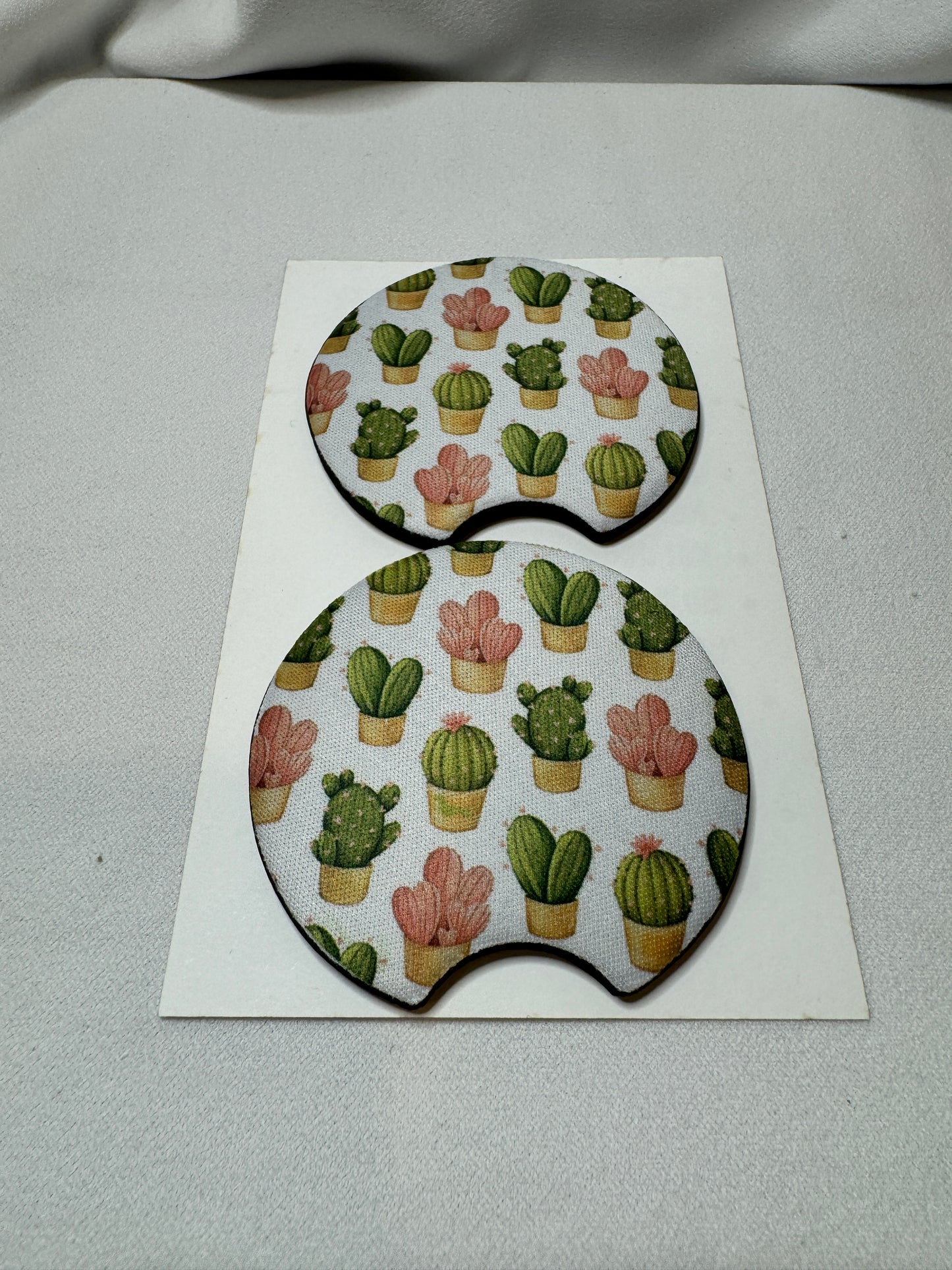 Cactus / Succulent Car Coasters *2*