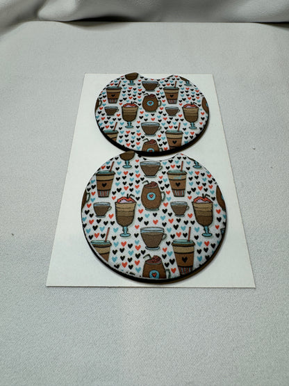Coffee Lovers Car Coasters