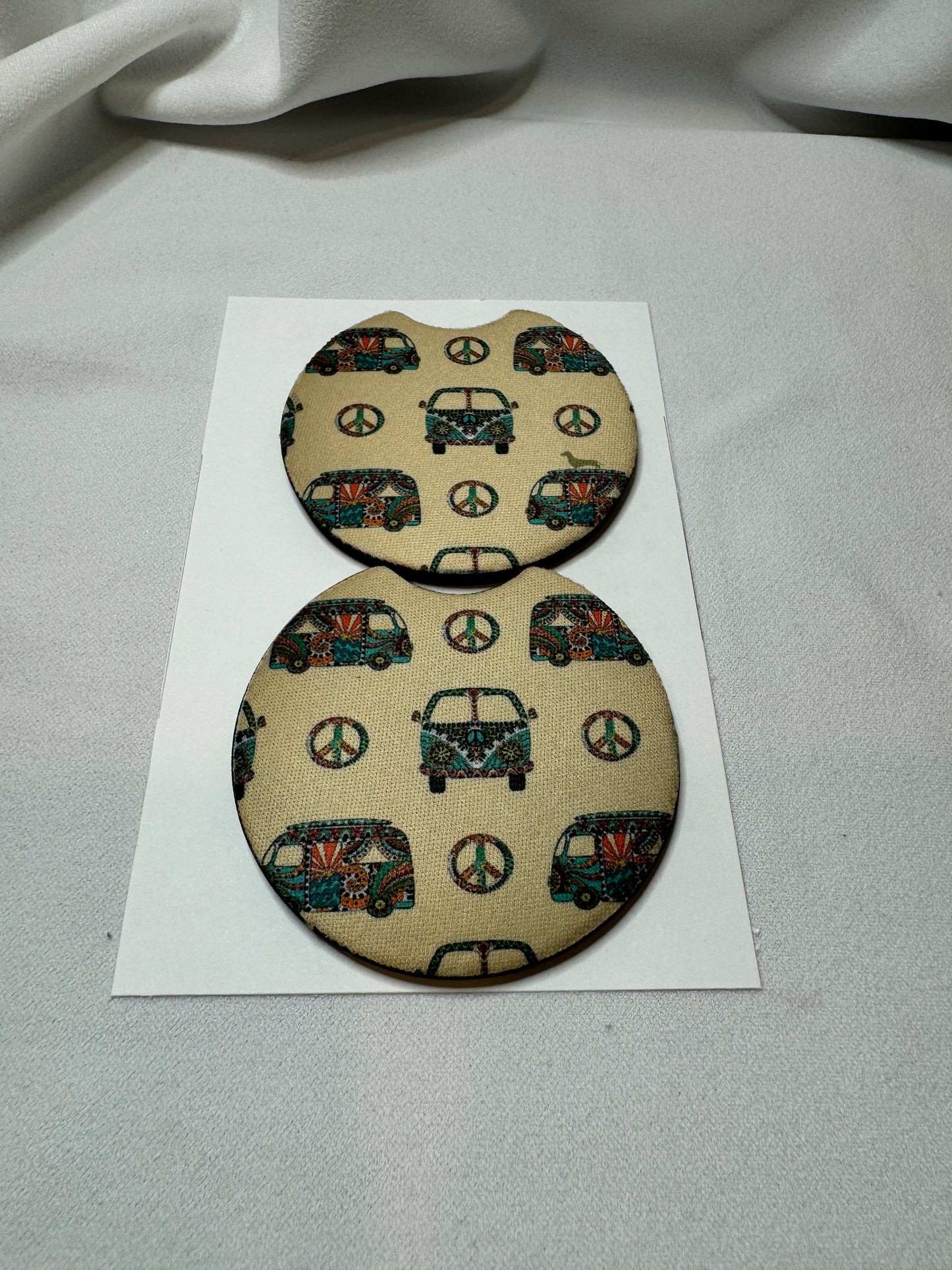 Hippy Van Retro Car Coasters