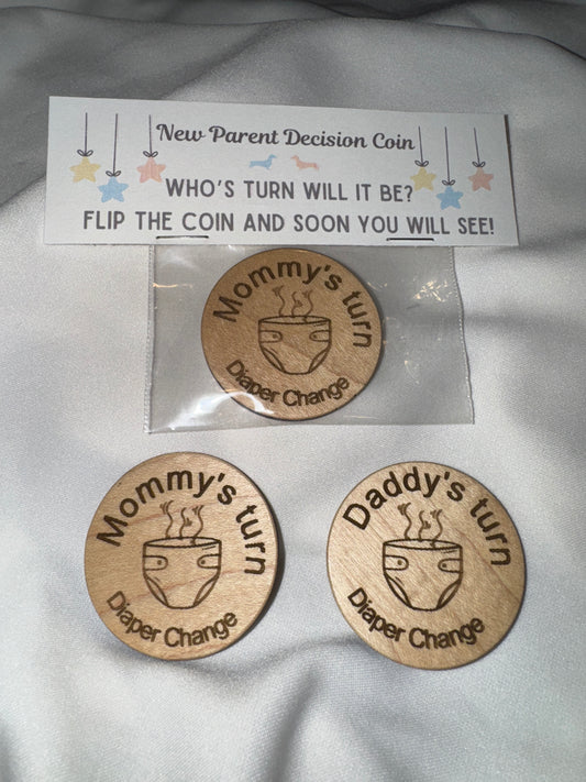 New Parent Decision Coin