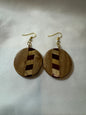 Elm, Purpleheart and Maple Earrings