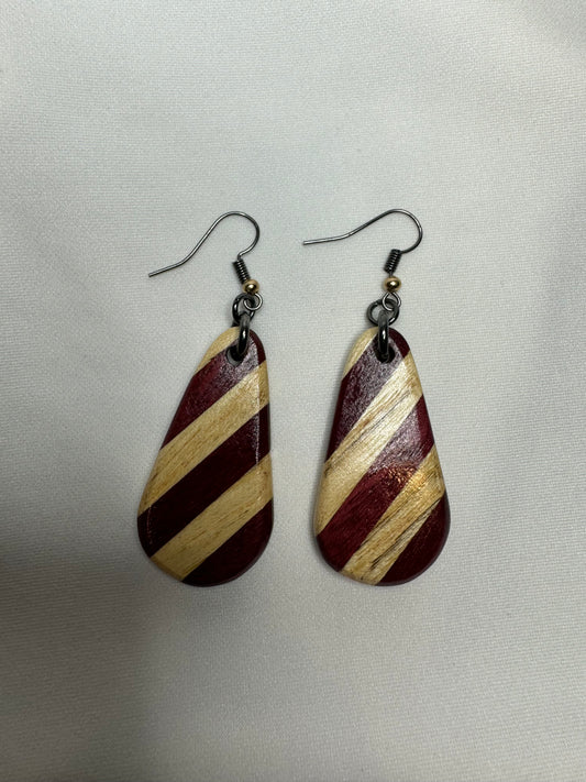Purpleheart & Maple Earrings *2*