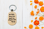 Wood Keychain with hilarious text 