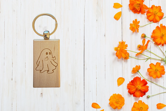 Ghost wood Keychain