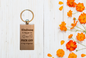 Kindness is my go-to but Fuck Off is my wingman Wood Keychain