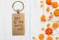 But did you die? Wood Keychain