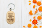 Here's a tissue... You have a little bullshit on your lip Wood Keychain