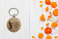 Keychain with humorous text 