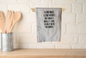 I love hugs and kisses kitchen towel