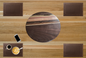 Walnut, Maple, Cedar, Cottonwood, Zebrawood & Black Limba Lazy Susan