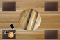 Red Elm, Maple, Walnut and Bloodwood Lazy Susan