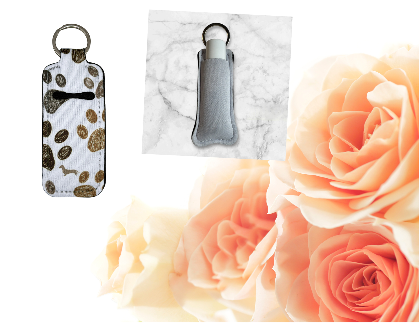 Brown Paw Print Chapstick 👄 Lip Balm Holder