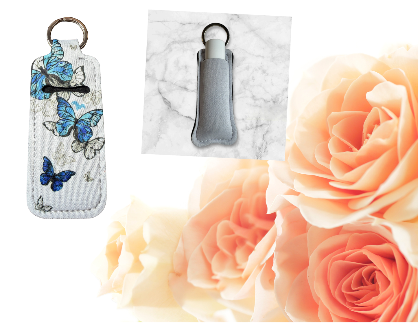 Blue Butterfly Chapstick 👄 Lip Balm Holder