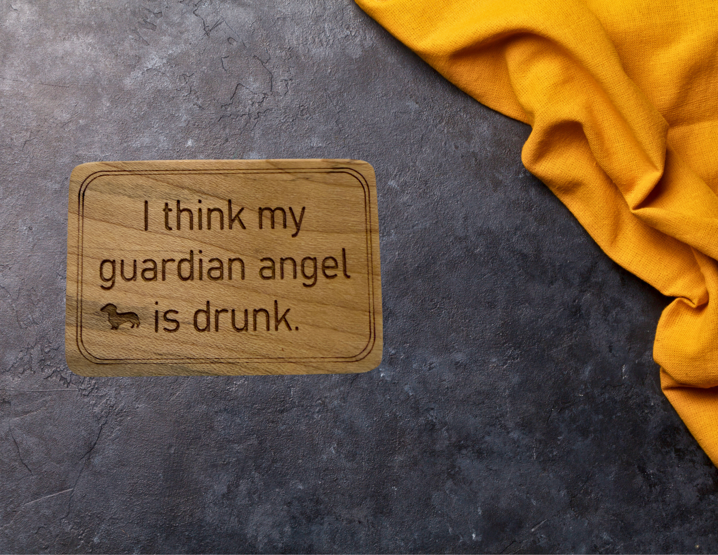 I think my guardian angel is drunk magnet