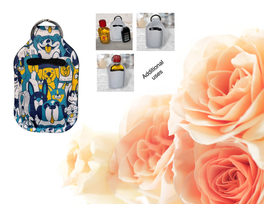Blue & Yellow Dog Hand Sanitizer Holder