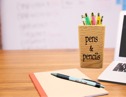 Wooden Pen & Pencil Holders