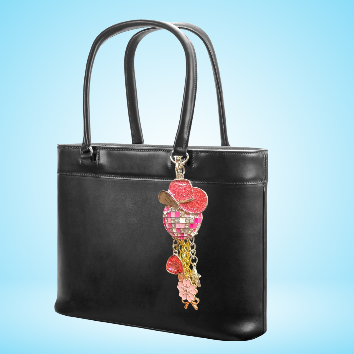 Cowgirl Disco Ball Purse / Bag Charm
