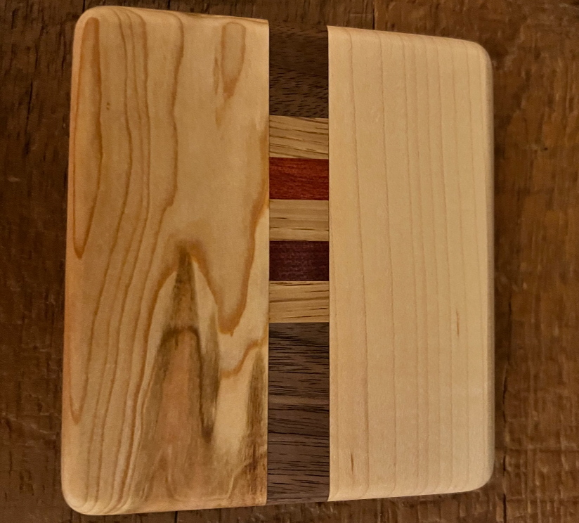 Maple, Cherry, Walnut, Red Oak, and Bloodwood Trinket Tray