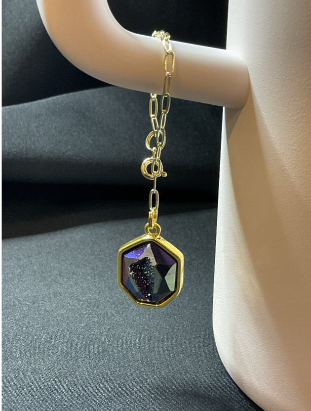 Blue Gem Tumbler Charm