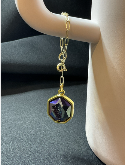 Blue Gem Tumbler Charm