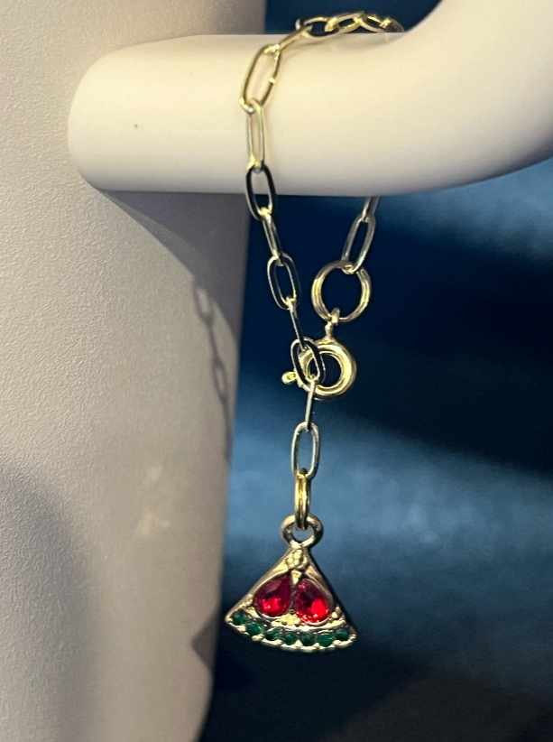 Blingy Watermelon Tumbler Charm