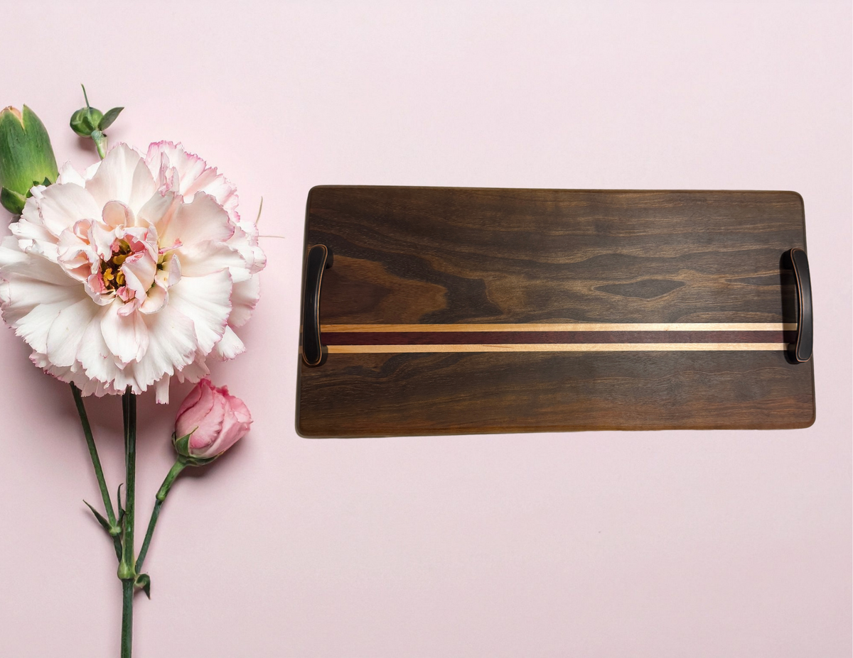 Walnut, Maple & Bloodwood Serving Board