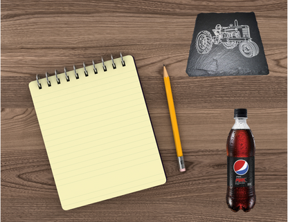 Tractor Image slate coaster