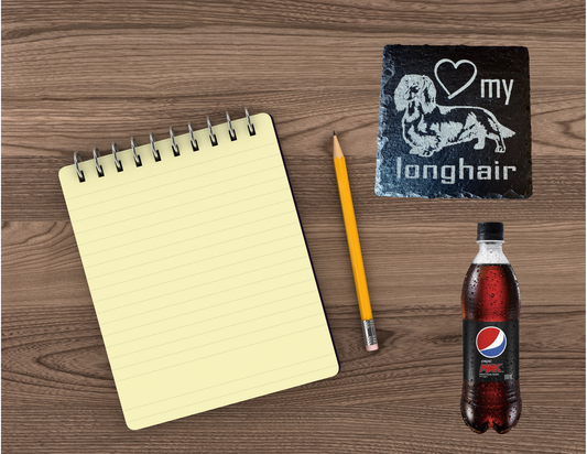 Love my longhair slate coaster