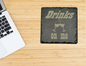 Drinks on me slate coaster