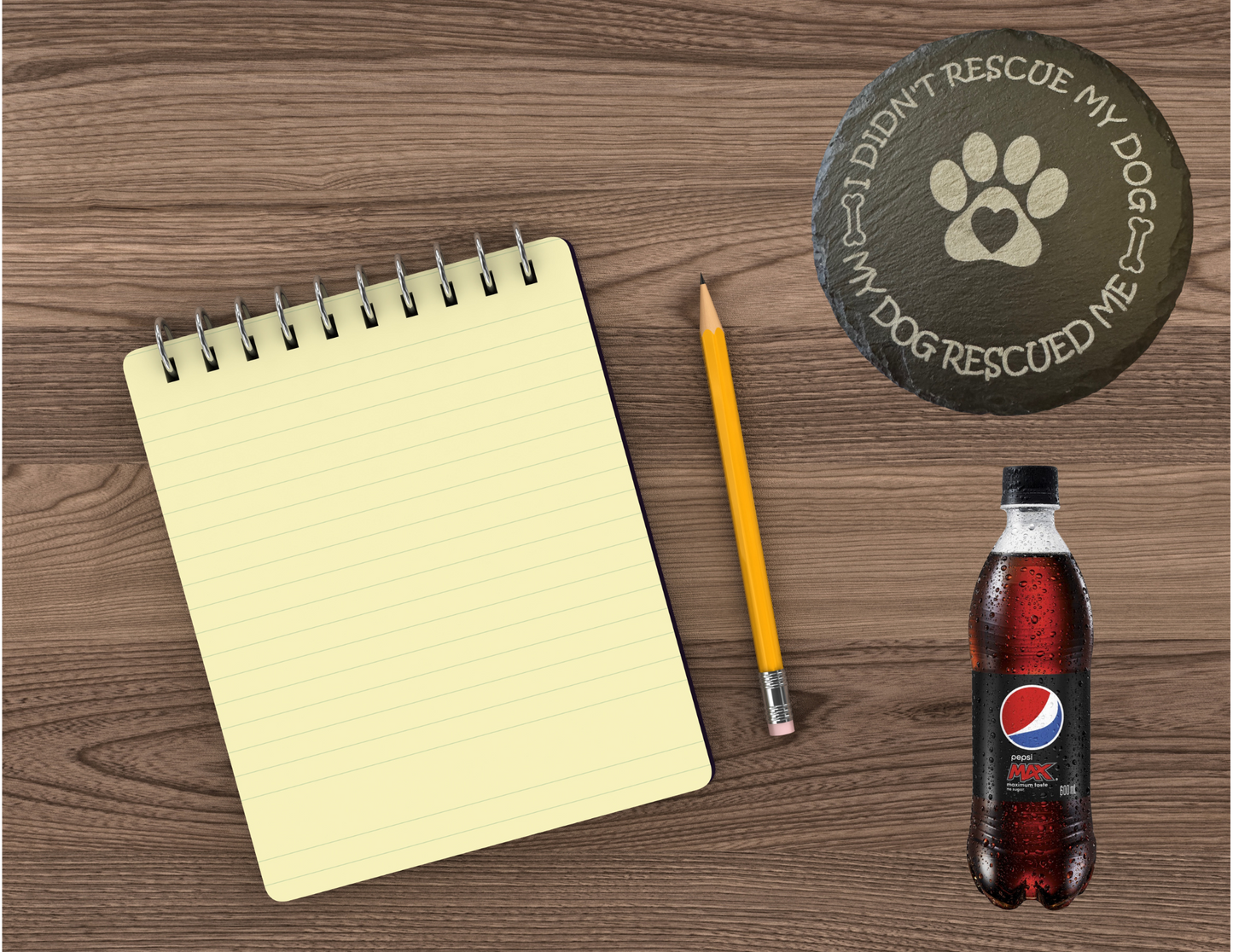 I didn't rescue my dog, My dog rescued me - (Round)