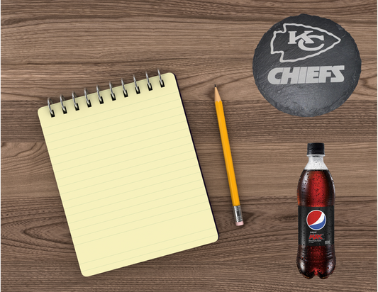 Chiefs Slate Coaster - Round