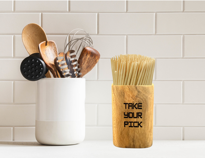 Wood Toothpick Holder
