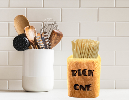 Wood Toothpick Holder