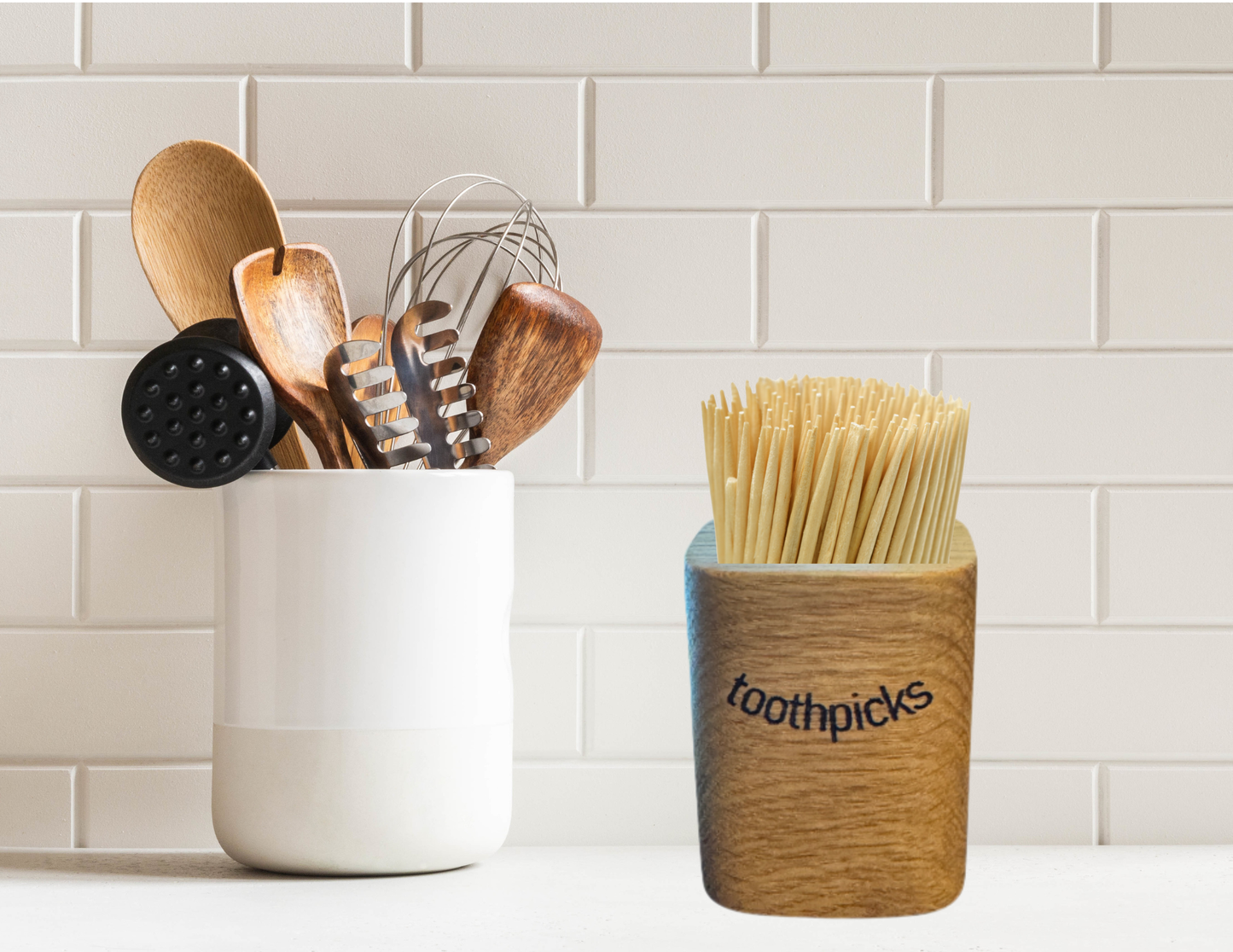 Wood Toothpick Holder