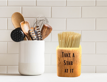 Wood Toothpick Holder
