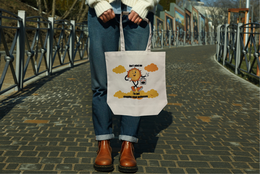 Tote bag with funny or cute design