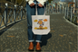 Tote bag with funny or cute design