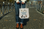 Tote bag with funny or cute design