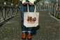 Tote bag with funny or cute design