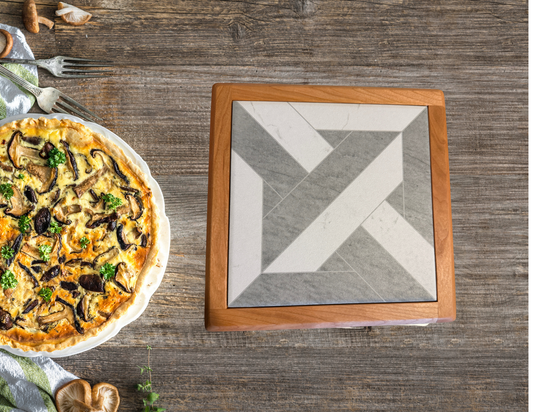 Gray and White Trivet