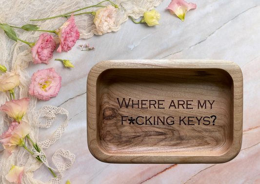 Where are my f*cking keys conversation starter keep sake tray