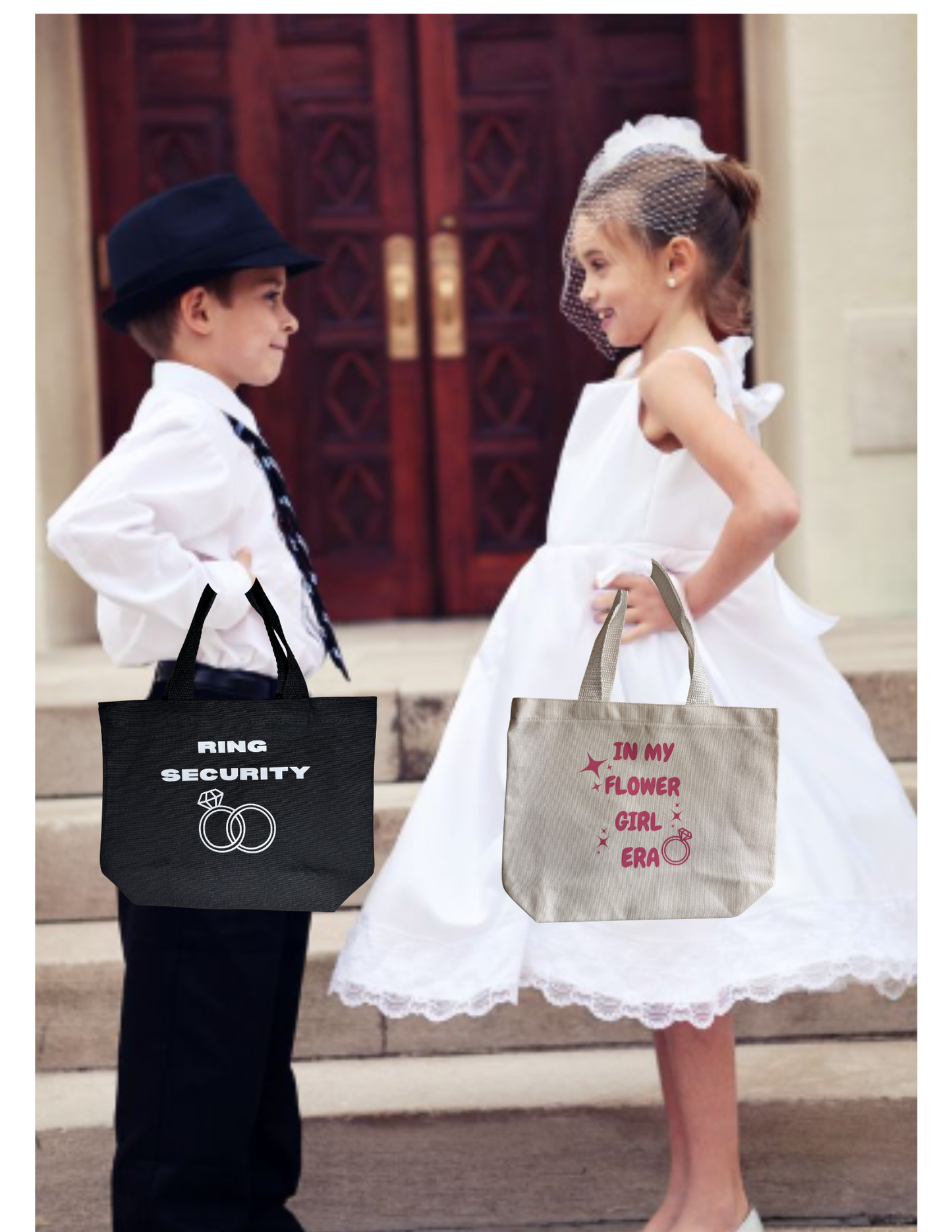 Flower Girl and Ring Bearer Totes