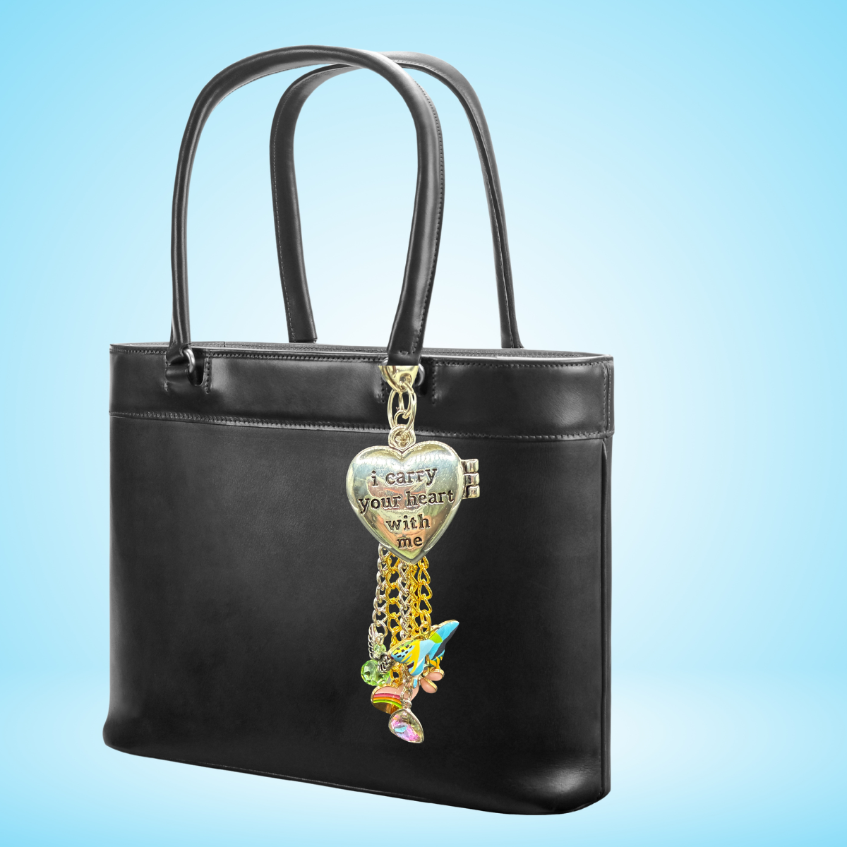 I Carry Your Heart with Me Purse / Bag Charm