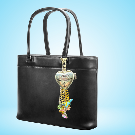 I Carry Your Heart with Me Purse / Bag Charm